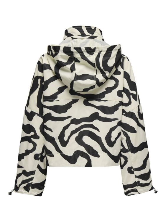 Only ONLBETTY BATSLEEVE AOP JACKET OTW (15281509/Birch BLACK UNEVEN STROKES) - WeekendMode
