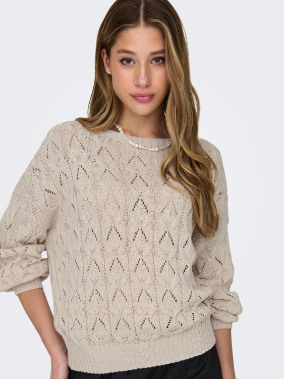 Only ONLBRYNN LIFE STRUCTURE L/S PUL KNT NOOS (15222853/Pumice Stone) - WeekendMode