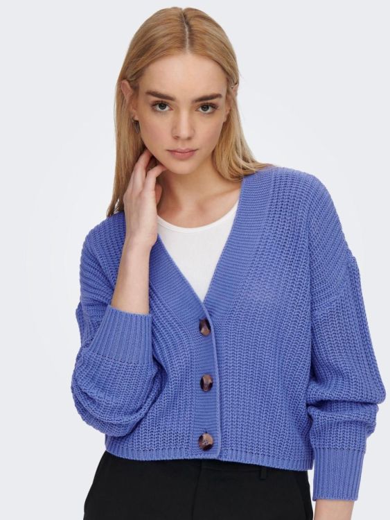 Only ONLCAROL NICE L/S CARDIGAN KNT NOOS (15211521/Ultramarine) - WeekendMode