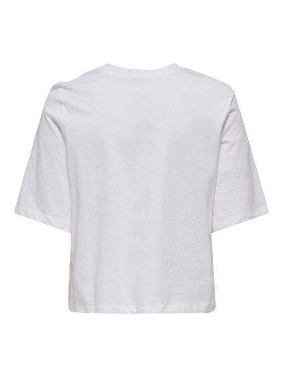 Only ONLCARTY LIFE S/S TEE BOX CS JRS (15349163/Bright White Check smiley wild ) - WeekendMode