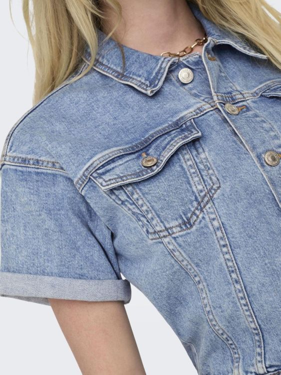 Only ONLCASTEL S/S DNM PLAYSUIT AZG (15344704/Light Blue Denim) - WeekendMode