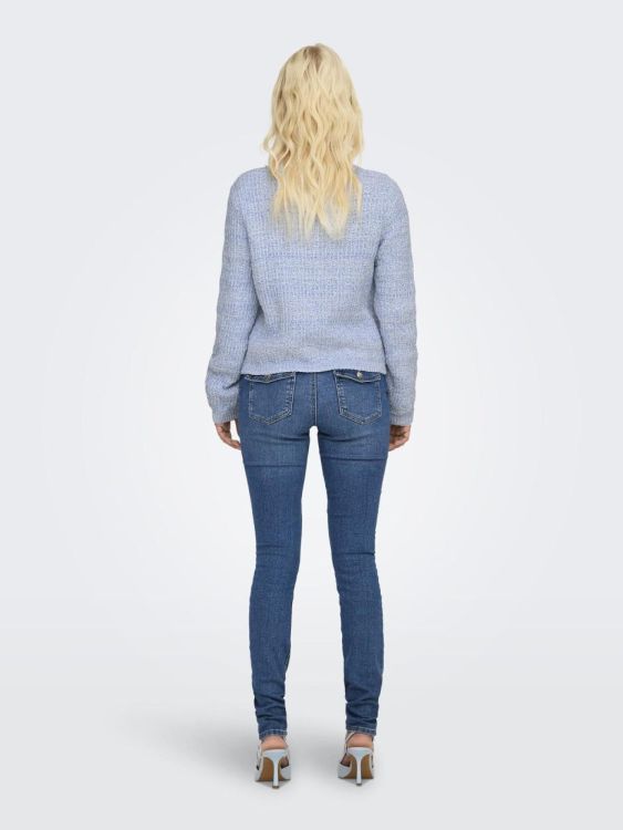Only ONLCELESTE O-NECK CARDIGAN KNT (15342448/Soft Chambray Birch/Silver Glit) - WeekendMode