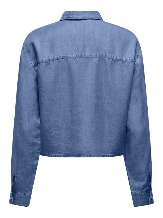 Only ONLCHARIS LIFE LS SHORT SHIRT WVN CC (15364007/Medium Blue Denim) - WeekendMode