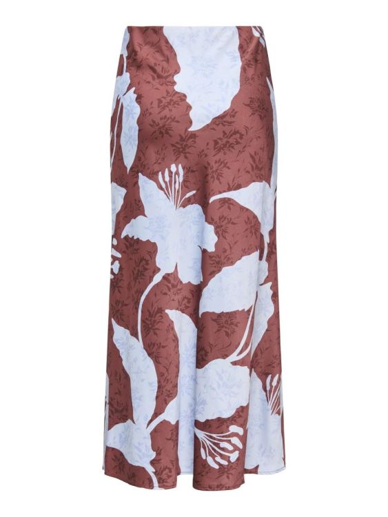 Only ONLCHIGO ANKEL SATIN SKIRT NOOS WVN (15333343/Hot Chocolate MEGA IRIS) - WeekendMode