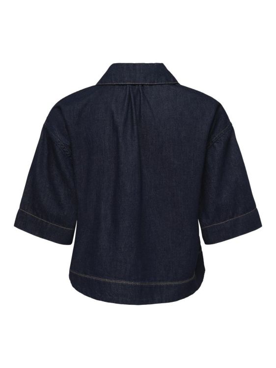 Only ONLCLEO LIFE SS CROP DNM SHIRT PIM NOOS (15248584/Dark Blue Denim RINSE) - WeekendMode