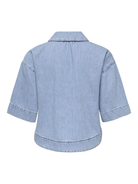 Only ONLCLEO LIFE SS CROP DNM SHIRT PIM NOOS (15248584/Light Blue Denim) - WeekendMode