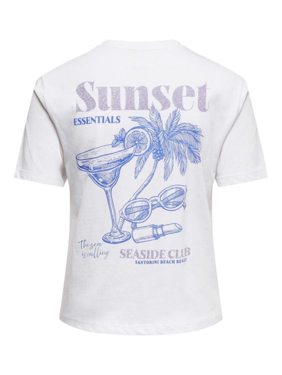 Only ONLDINA S/S CLUB TOP BOX JRS (15346663/Bright White Sunset) - WeekendMode