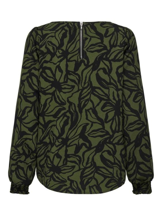 Only ONLELITE LIFE L/S TOP NOOS PTM (15332214/Rifle Green Bloom drawing) - WeekendMode