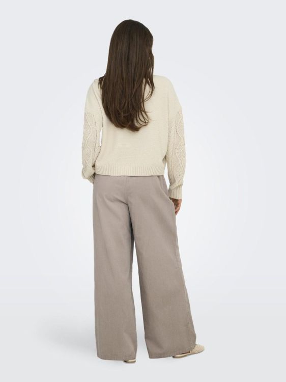 Only ONLELLY LIFE LS CABLE O-NECK CC KNT (15351234/Birch) - WeekendMode