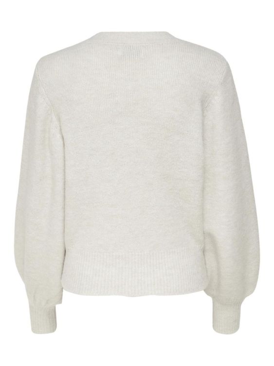 Only ONLELSA L/S PULLOVER KNT NOOS (15210667/Pumice Stone W. WHITE MELANGE) - WeekendMode