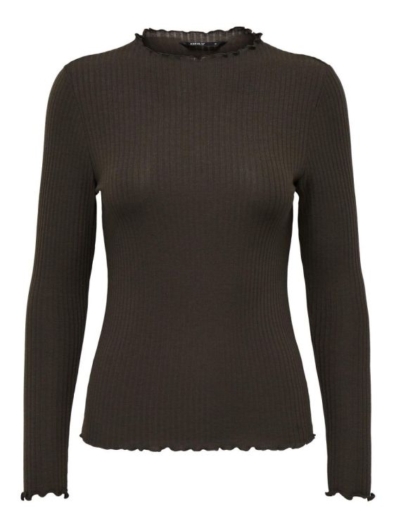 Only ONLEMMA L/S HIGH NECK TOP NOOS JRS (15180040/Demitasse) - WeekendMode
