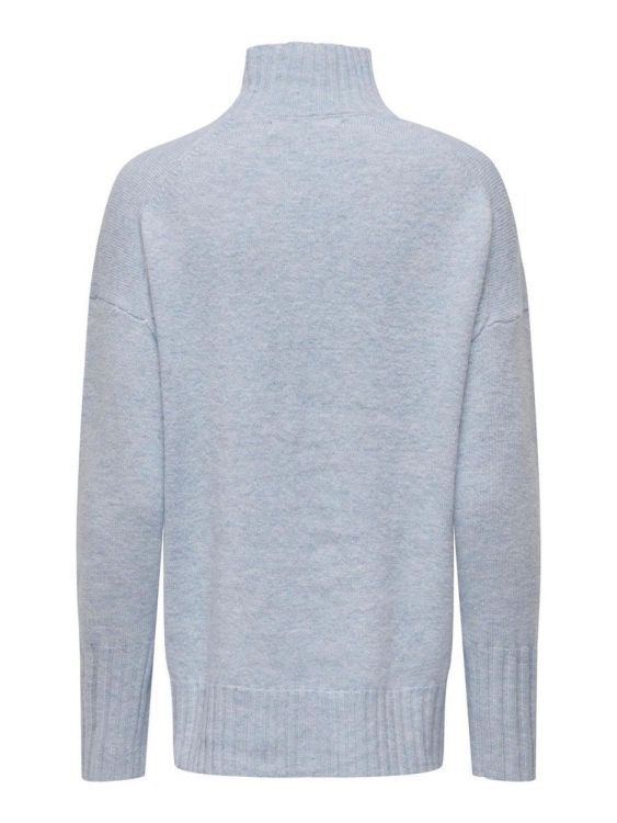 Only ONLGABRIEL LIFE L/S HIGHNECK KNT NOOS (15297172/Cashmere Blue Melange) - WeekendMode