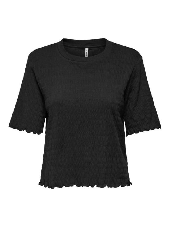 Only ONLGAILA S/S O-NECK TOP BOX JRS (15350450/Black) - WeekendMode