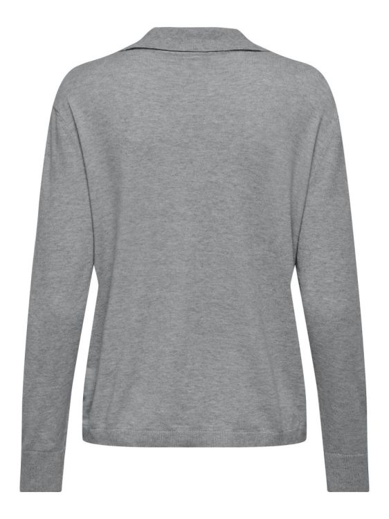 Only ONLIBI LS POLO PULLOVER KNT NCA (15354843/Ultimate Grey W. Melange) - WeekendMode