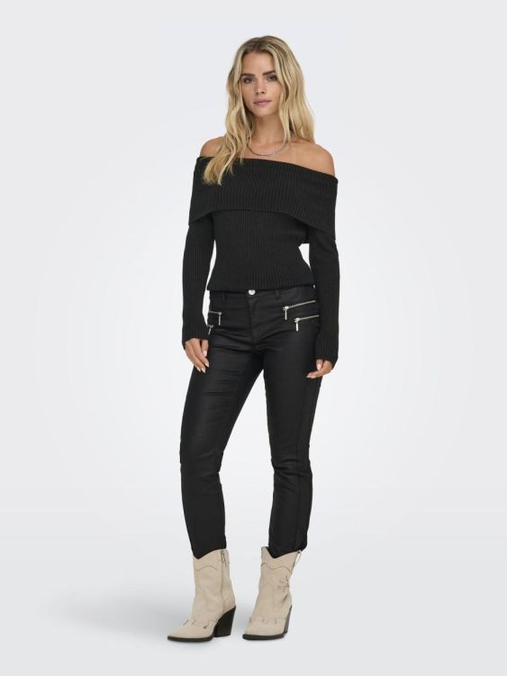 Only ONLKATIA LS OFF SHOULDER KNT NOOS (15311830/Black) - WeekendMode