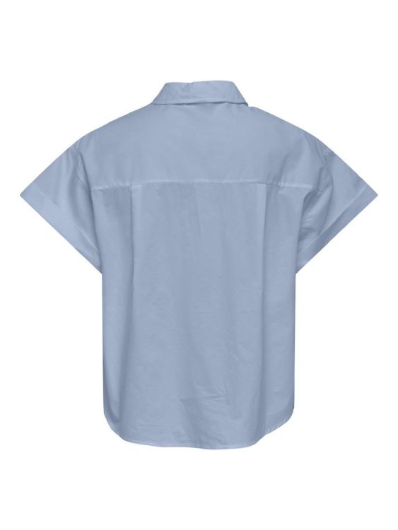 Only ONLKERI S/S FOLD SHIRT WVN (15369556/Cashmere Blue) - WeekendMode