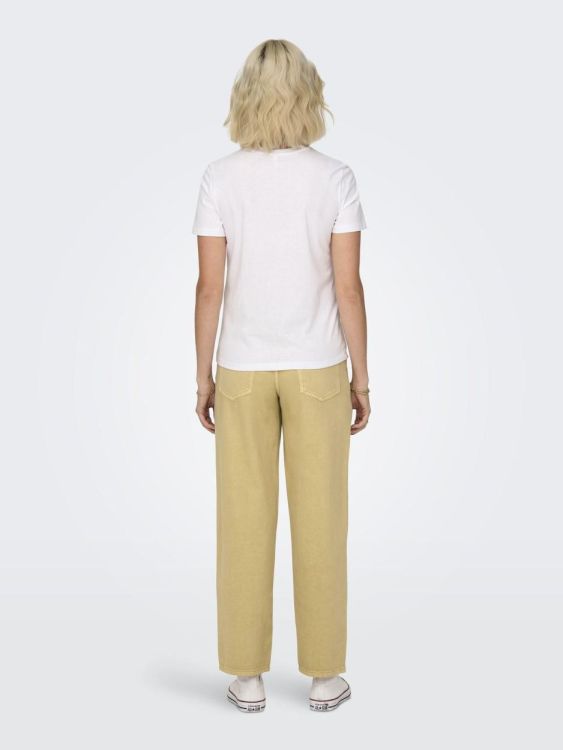 Only ONLKETTY S/S O-NECK TOP JRS NOOS (15288473/Bright White Lemon) - WeekendMode