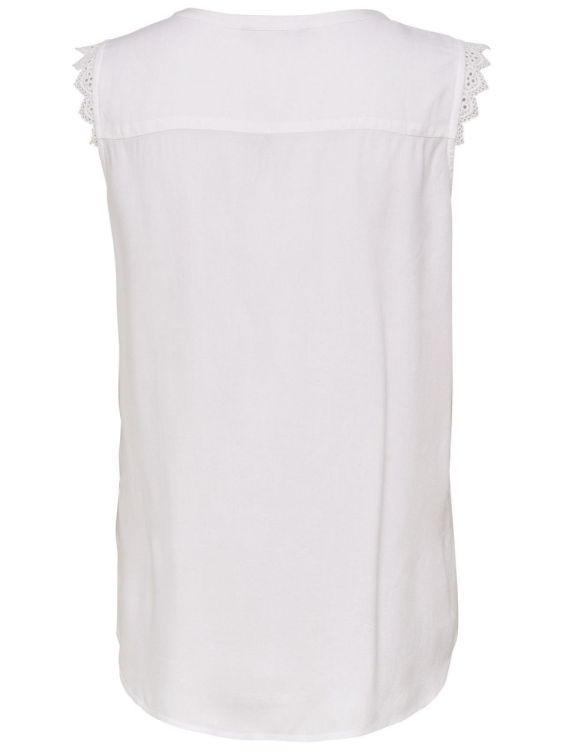 Only ONLKIMMI S/L TOP WVN NOOS (15157656/White) - WeekendMode