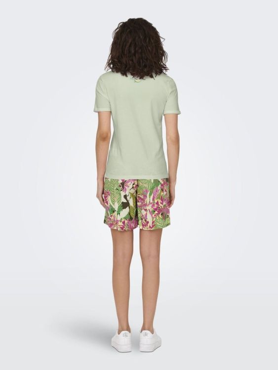 Only ONLKITA S/S DRINKS TOP BOX JRS (15291465/Green Lily Dacey lime front) - WeekendMode