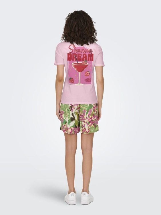 Only ONLKITA S/S DRINKS TOP BOX JRS (15291465/Romance Rose Dacey dream back) - WeekendMode