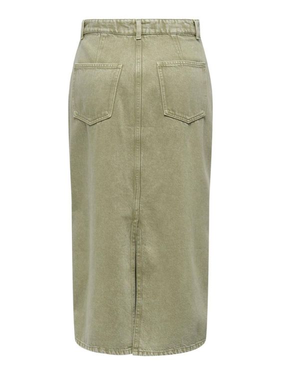 Only ONLLOLA-CILLA HW LONG SLIT SKIRT PNT (15327179/Oil Green) - WeekendMode