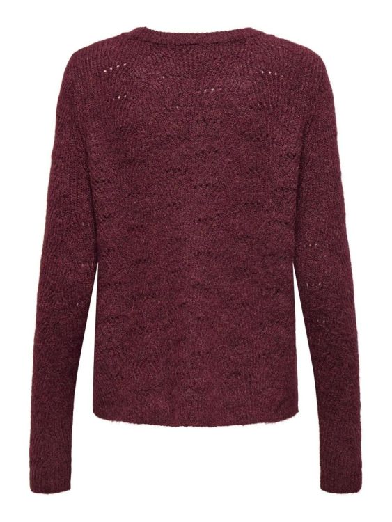 Only ONLLOLLI L/S PULLOVER KNT NOOS (15234745/Cabernet W. MELANGE) - WeekendMode