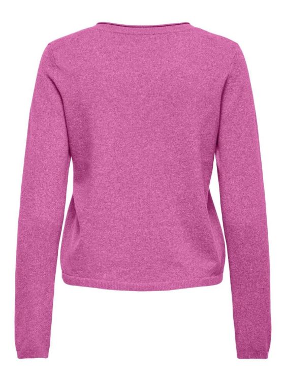 Only ONLLOYAL LIFE LS V-NECK PULLO KNT NOOS (15368957/Super Pink Melange) - WeekendMode