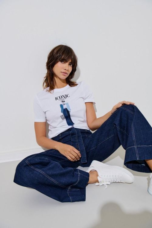 Only ONLMADISON BLUSH HW WIDE BELT DNM BJ583 (15326809/Dark Blue Denim) - WeekendMode