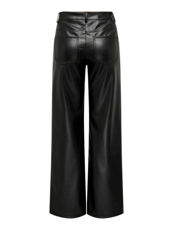 Only ONLMADISON LIFE HW WIDE FAUX LEATH PANT (15311798/Black) - WeekendMode