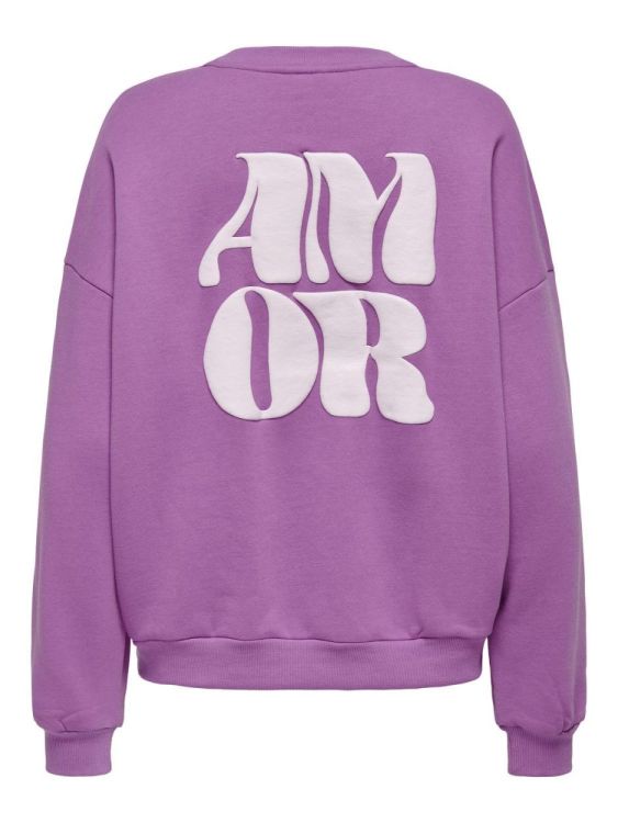 Only ONLMAREY L/S O-NECK PRINT BOX CS SWT (15337658/Liatris Amor) - WeekendMode