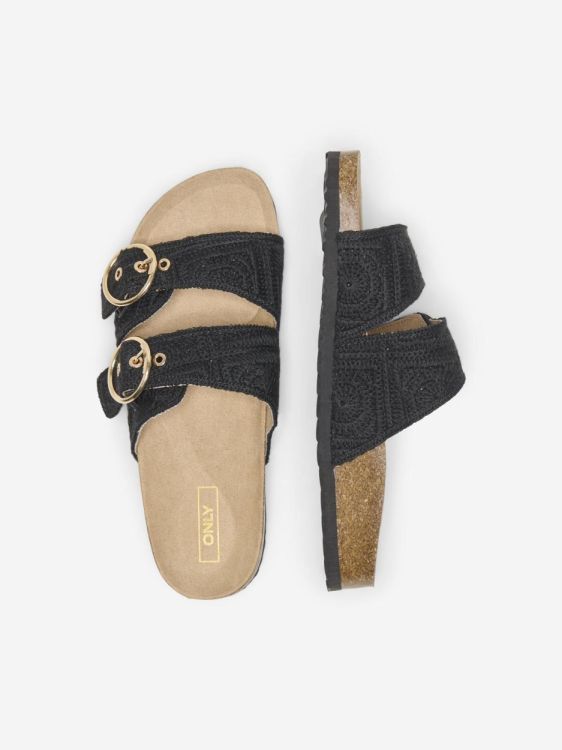 Only ONLMAXI-18 WOVEN BUCKLE SANDAL (15369111/Black) - WeekendMode