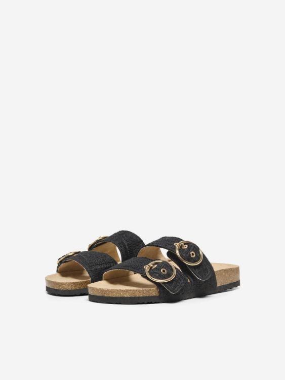 Only ONLMAXI-18 WOVEN BUCKLE SANDAL (15369111/Black) - WeekendMode