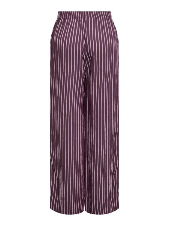 Only ONLMELDOLA LONG STRIPED WIDE PANTS WVN (15372624/Grape Wine ROMANCE ROSE) - WeekendMode