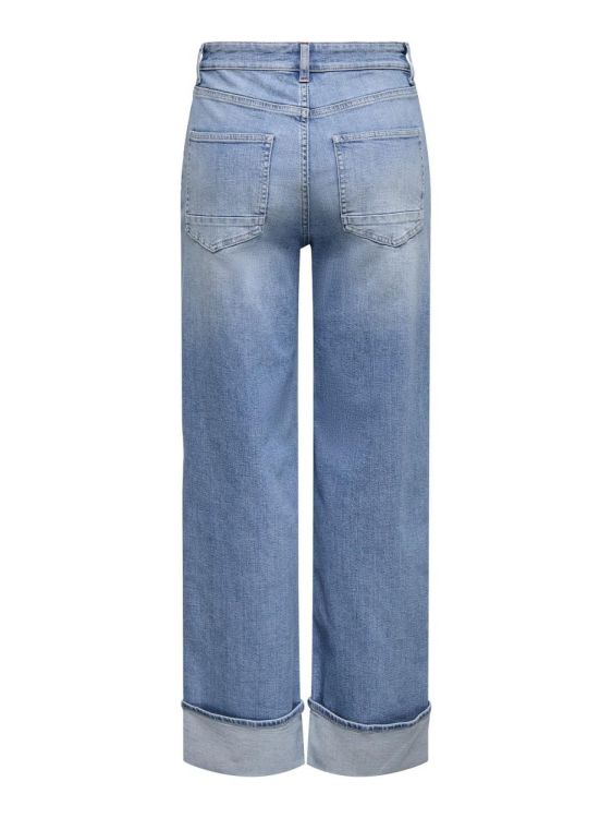 Only ONLMERCER HW WIDE FOLD UP DNM REA330NOOS (15361585/Light Blue Denim) - WeekendMode