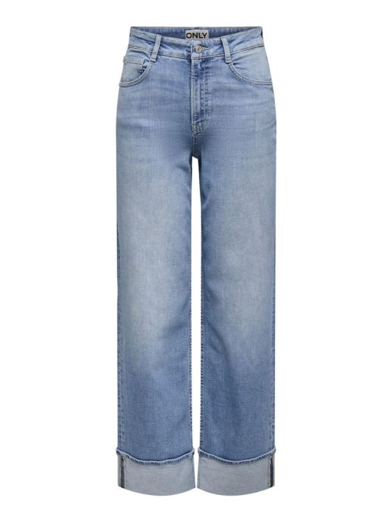 Only ONLMERCER HW WIDE FOLD UP DNM REA330NOOS (15361585/Light Blue Denim) - WeekendMode
