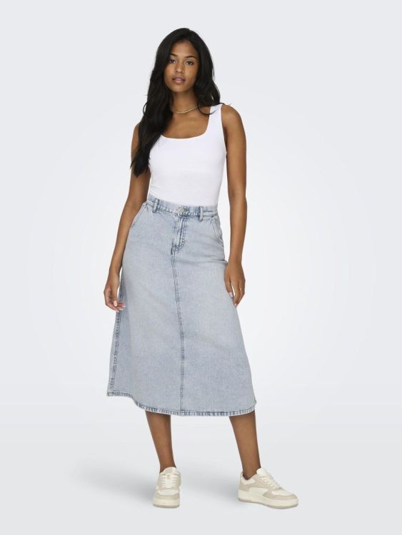 Only ONLMINDY HW LOOSE DNM SKIRT NOOS (15320932/Light Blue Denim) - WeekendMode