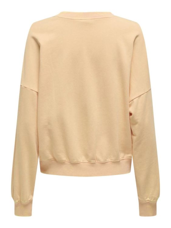 Only ONLMINNA L/S WASHED O-NECK UB CS SWT (15344956/Caramel Cream Label only vintag) - WeekendMode