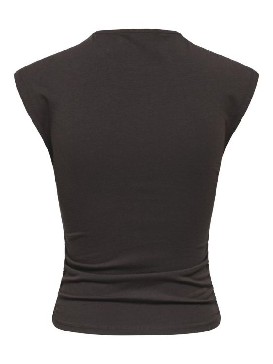 Only ONLMIRA CAPSL RUCHING TOP JRS NOOS (15367938/Black Coffee) - WeekendMode