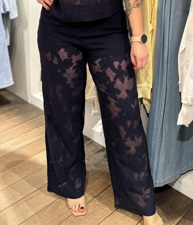 Only ONLMIRABELLA WIDE LACE PANT JRS (15369255/Night Sky) - WeekendMode