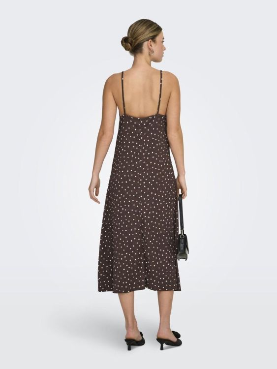 Only ONLMOLLY S/L V-NECK DRESS JRS (15371876/Shopping Bag Cloud dancer dots ) - WeekendMode
