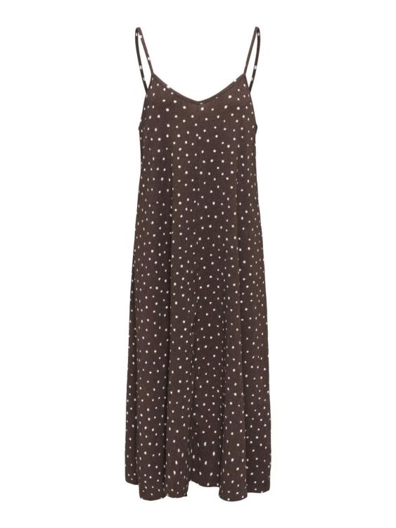Only ONLMOLLY S/L V-NECK DRESS JRS (15371876/Shopping Bag Cloud dancer dots ) - WeekendMode