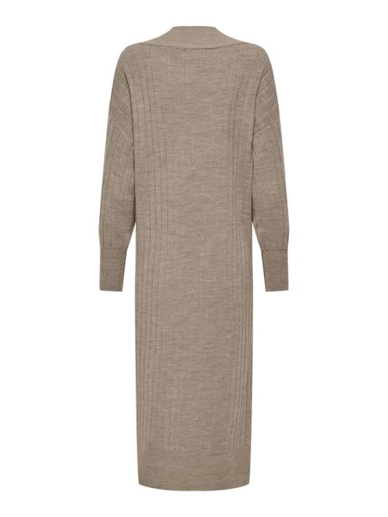 Only ONLNEW TESSA L/S MIDI V DRESS KNT NOOS (15236372/Beige W. MELANGE) - WeekendMode