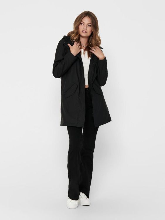 Only ONLSALLY RAINCOAT OTW NOOS (15206116/Black BLACK TEDDY) - WeekendMode