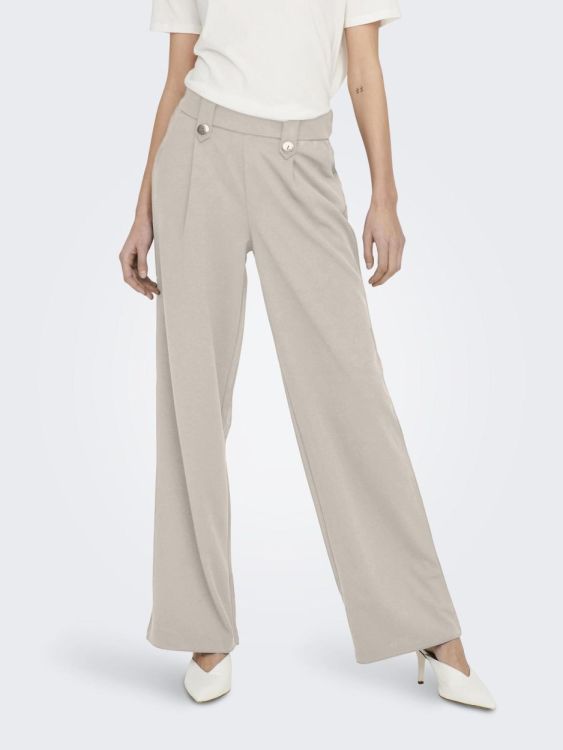 Only ONLSANIA BUTTON PANT JRS (15273492/Pumice Stone) - WeekendMode