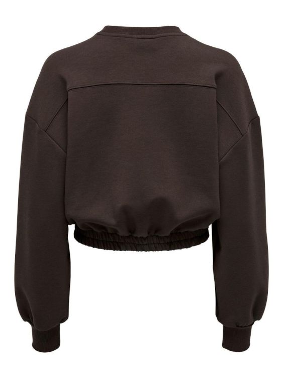 Only ONLSCARLETT L/S CROPPED O-NECK SWT (15241293/Hot Fudge) - WeekendMode