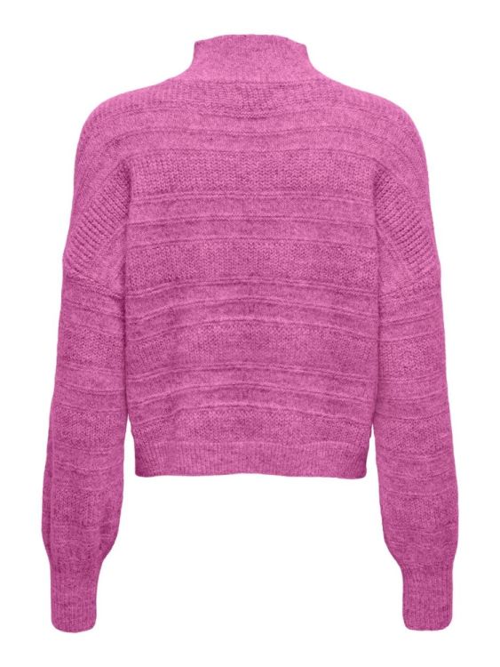 Only ONLSELESTA LIFE LS LONG HIGHNECK CS KNT (15334635/Super Pink Melange) - WeekendMode