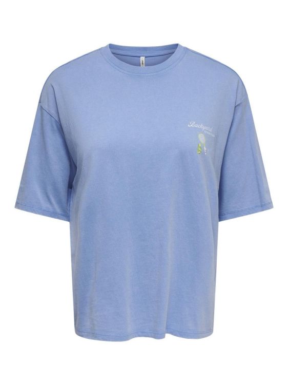 Only ONLSHANIA S/S PRINT TOP BOX JRS (15372195/Ultramarine Lime crush club) - WeekendMode