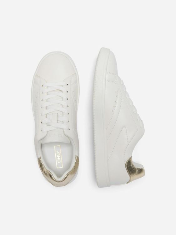 Only ONLSHILO-46 PU SNEAKER (15341343/White W GOLD) - WeekendMode
