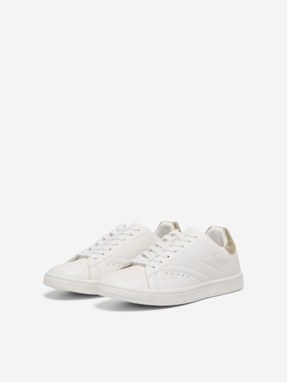 Only ONLSHILO-46 PU SNEAKER (15341343/White W GOLD) - WeekendMode