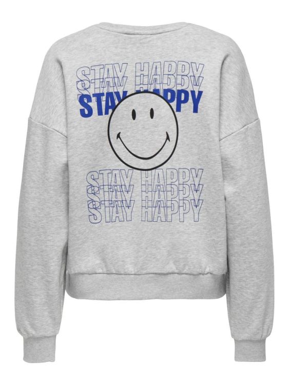 Only ONLSMILEY L/S O-NECK  (15335002/Light Grey Melange) - WeekendMode